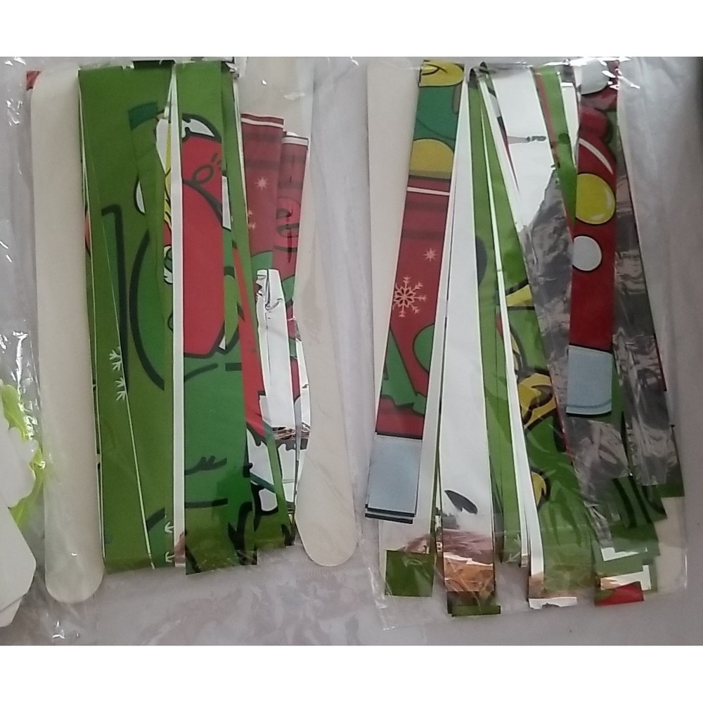 Grinch holiday Christmas Birthday Banner and 2 foil door decoration backdrop